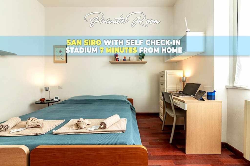 San Siro A 7 Minuti Stanza Top Con Zone Comuni Milano Exterior foto